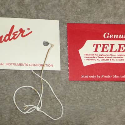 Fender Telecaster 1990s Case Candy Packet Tele Build Sheet Tag, Owner's Manual, Adjustment Tools, Parts Booklet, Specs Booklet, Made in USA Tag Inspection Tag Complete image 9