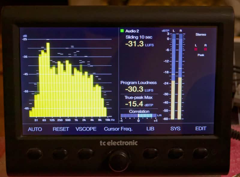 ▌TC Electronic CLARITY M STEREO RTA analyzer 7" USB/AES Plug-In Metering image 1