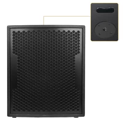 CARPO-V5B15 | Powered PA System with 15" 1600W Subwoofer and CARPO-V5B Column Array Loudspeakers, Two Adjustable Tripod Stands, Birch Plywood, Black image 3