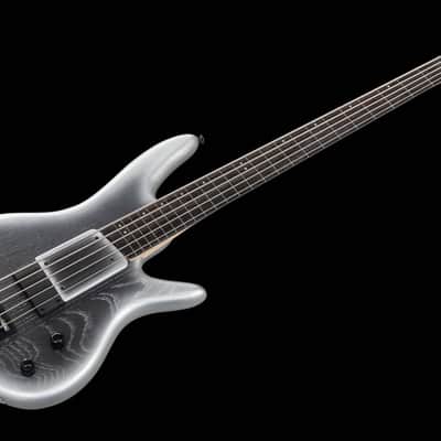 Ibanez GWB25TH SWF Gary Willis - 25th Anniversary Silver Wave Burst Flat image 2