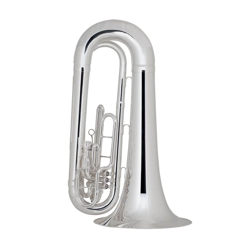 King 1151SP Ultimate Marching BBb Tuba Silver Plated image 1