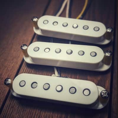 Siren Song Strat Special Pickup Set - Handmade in NY 2025 - White Covers- New! image 1