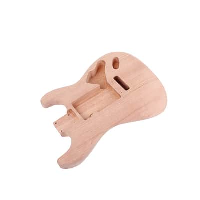 Unfinished Electric Guitar Body for Fender Stratocaster ST Guitar DIY Accessory Red Walnut Wood image 9