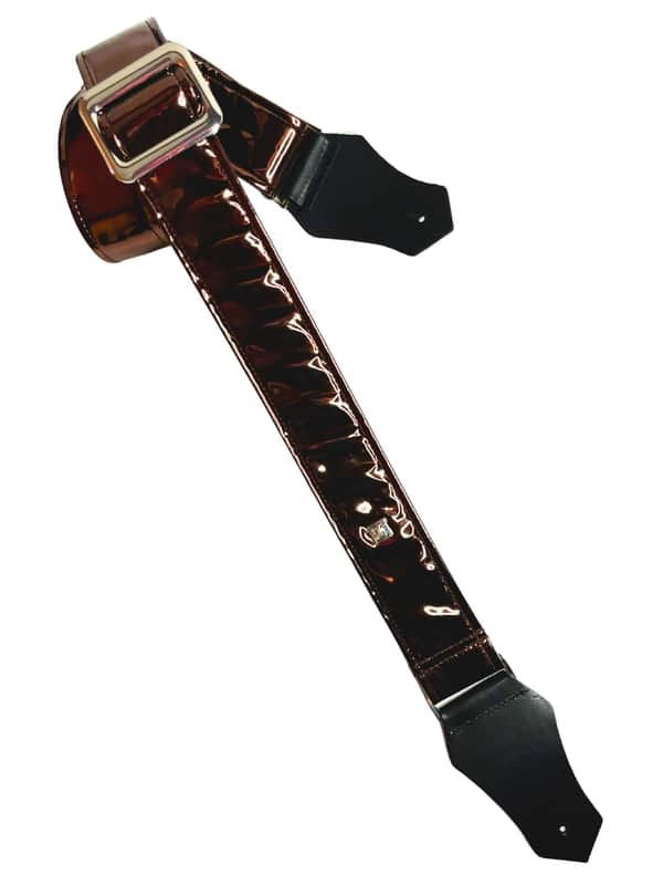 Get'm Get'm Badass Mirrored CHOCOLATE Guitar and Bass Strap 2024 image 1