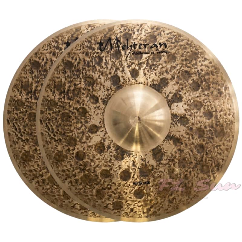 Mehteran Cymbals Master Dark Series 15" Jazz Hi-Hat image 1