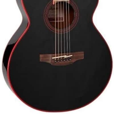 Mint Takamine GF49CE CB FX-Size Cutaway Acoustic Electric Guitar, Cosmic Black Finish image 6