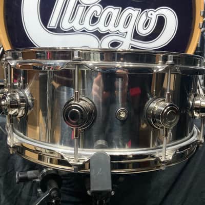 Tris Imboden's, Chicago, 5.5x14" Collector's Series Stainless Steel Snare Drum 2000s image 15