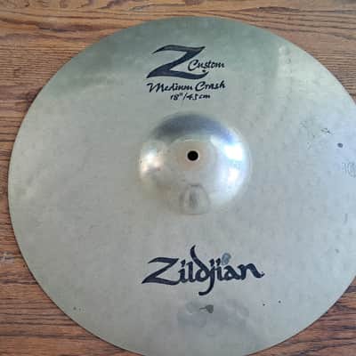 Zildjian 18" Z Custom Medium Crash Cymbal 2001 - 2009 - Brilliant image 1