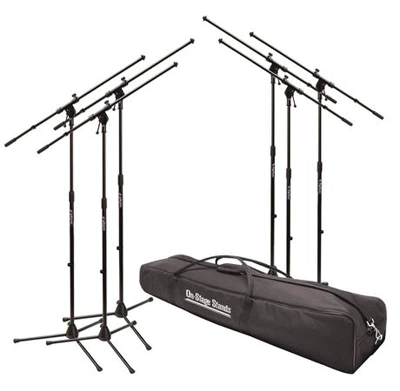 On Stage MSP7706 6 Pack of Euroboom Microphone Stands with Bag image 1