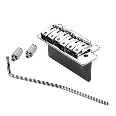 Stratocaster Style Electric Guitar Tremolo  Bridge, Chrome image 4