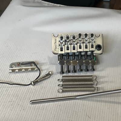 1980's Era Original Floyd Rose Made in Germany Chrome Tremolo Bridge Vibrato Kramer Guitar FU Tone Brass Block
