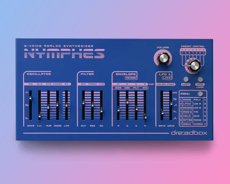 Dreadbox Nymphes Six Voice Analogue Synthesizer image 1