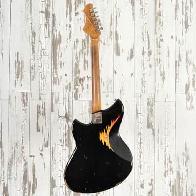 Novo Serus J - Bull Black Over '64 3-Tone Sunburst w/ Lollar Firebird Pickups image 5