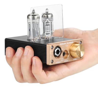 Douk Audio U10 HiFi Valve Stereo Tube Preamp/amplifier 6.35mm/3.5mm 6A2 + Free shipping image 4