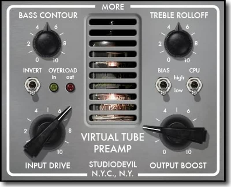 Virtual Tube Preamp (Download)<br>Tube Preamp Modeling Plug-In image 1