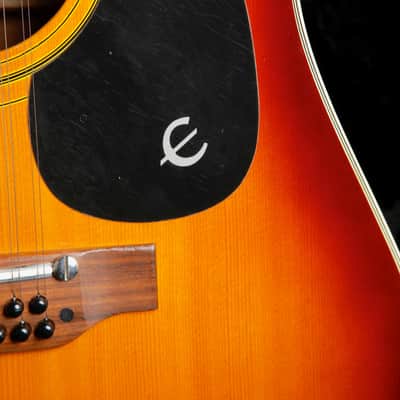Epiphone FT-160 Texan-12 Sunburst 12-String Acoustic Guitar MIJ 1970s Pre-Owned image 7