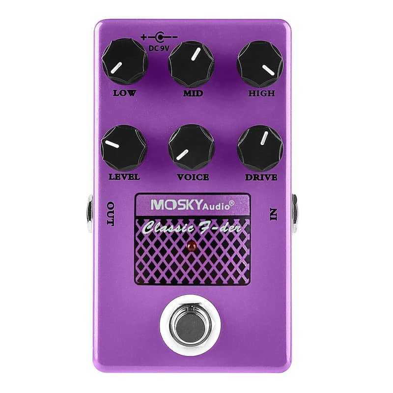 Mosky Audio CLASSIC F-DER Speaker Simulator Drive Voice Level Guitar Effect Pedal image 1