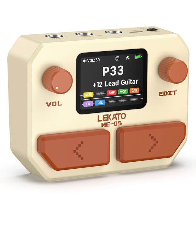 New LEKATO Pocket Multi-Effects Guitar Pedal with 10 Effects Guitar Effect Pedal image 1