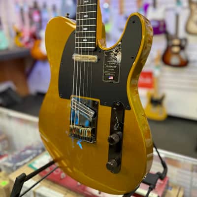 Fender 75th Anniversary American Ultra II Telecaster, Ebony Fingerboard, Liquid Gold image 4