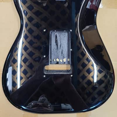 Genuine Fender Squier Stratocaster 70s Vintage Modified Body Black image 5
