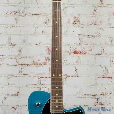 Reverend Reeves Gabrels Signature Guitar Blue Flame Satin w/HSC (USED) image 3