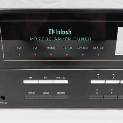 Original OEM McIntosh MR7083 AM/FM Tuner Faceplate - 5 7/16" x 17 1/2" image 2