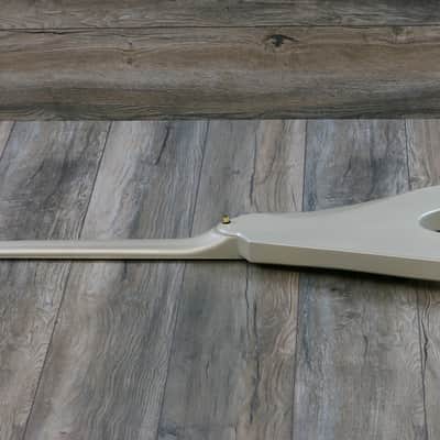 Rare! Dunable Asteroid Flying V  Limited 1 of a kind Psycho Guitar Las Vegas 2018 White (2274) image 15