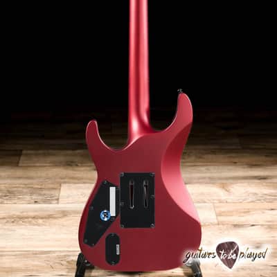 ESP LTD M-1000 Fishman Fluence Floyd Rose Guitar – Candy Apple Red Satin image 6