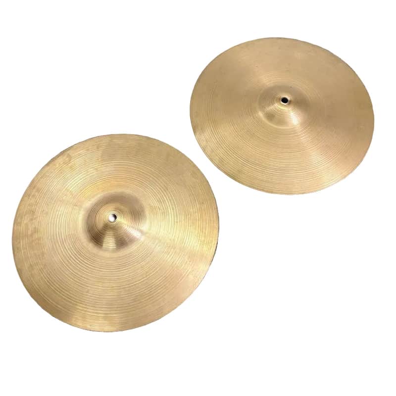 Used Vintage Zildjian Hi Hat Cymbals 14" 840/1282 grams - Good image 1