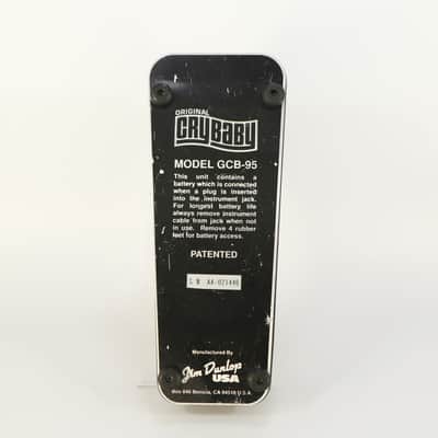 Dunlop GCB-95 Original Cry Baby wah wah (s/n AA-021446, Vintage pre-CE) image 3