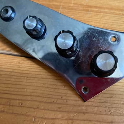 1970s Vintage Satellite Jazz Bass Guitar Control Plate image 3