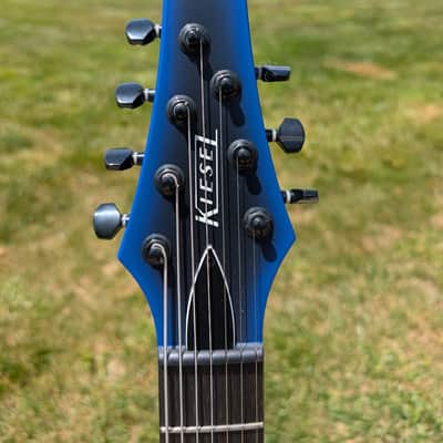 Kiesel 2021 Andy James AJ7E Royal Blue 7-String Electric Guitar image 6
