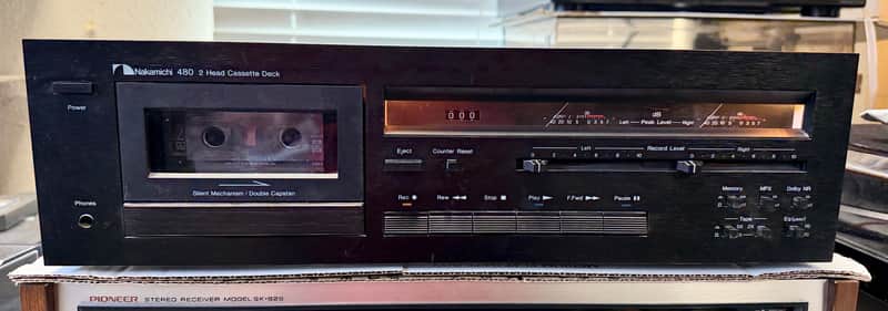 Vintage Nakamichi 480 2-Head Cassette Deck READ image 1