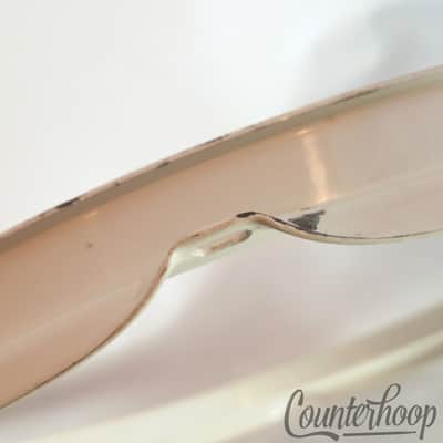 Pearl 12"Tom Drum Rim/Hoop 6-Hole Batter/Resonant Triple Flange White Powdercoat image 3