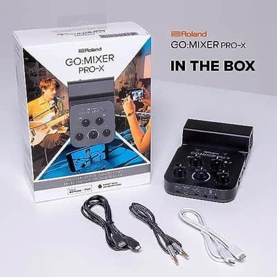 Roland GO:MIXER PRO-X Audio Mixer for Smartphones | Connect and Mix up to 7 Audio Sources | Add Studio Quality Audio to your Social Content and Livestreams image 7