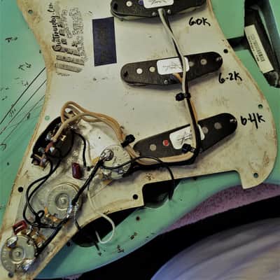 American Fender Stratocaster Relic Nitro Surf Green Custom ShopTexas Specials image 9