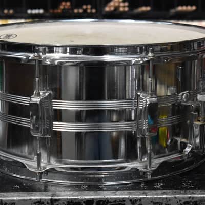 Vintage Tama Swingstar Red Badge Steel Snare Drum 6.5 x 14 image 3