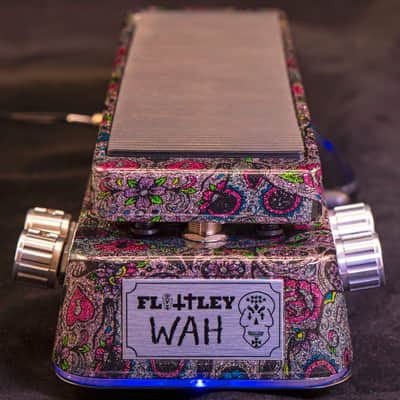 Flattley Guitar Pedals Flattley Wah Type I - 2 Inductors/Blue Halo Light Plate image 1