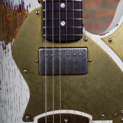 Paoletti Nancy Loft SH “Relic White Over Sunburst” Handcrafted Italian Reclaimed Chestnut Roasted Maple image 12
