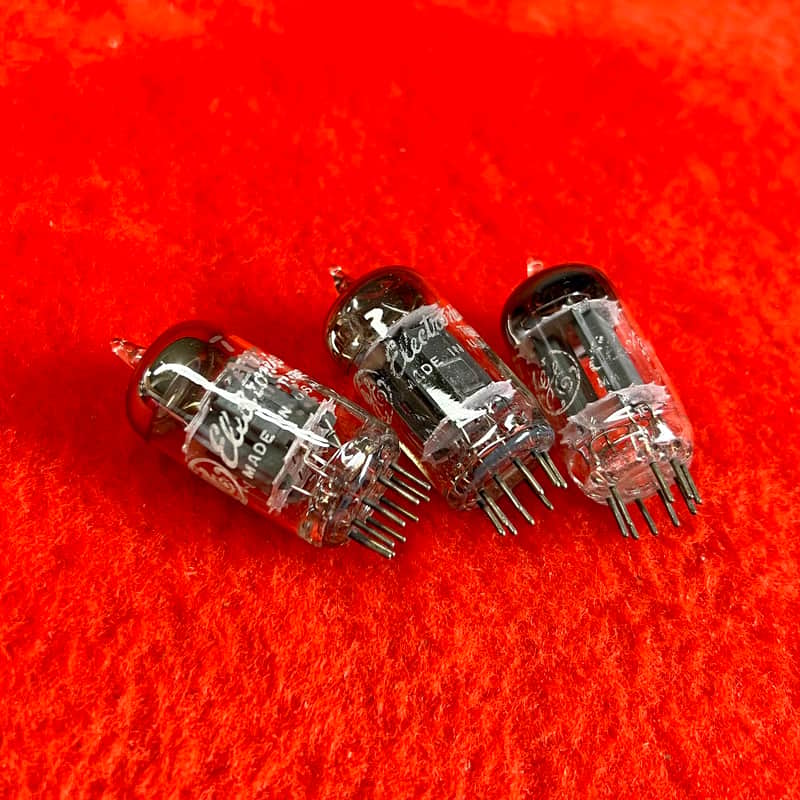 GE 12au7 ECC82 tubes 1960 General Electric original vintage USA fender image 1
