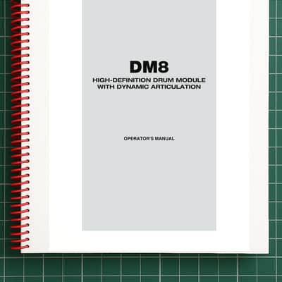 Alesis DM-8 — Operators Manual Guide Documentation — 46 Pages — USA Made