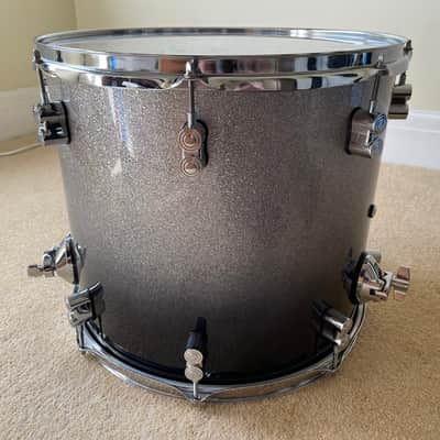 PDP Concept Maple 8-Piece Shell Pack - Silver to Black Sparkle Fade (Upgraded Double Kick Drum Setup) image 9
