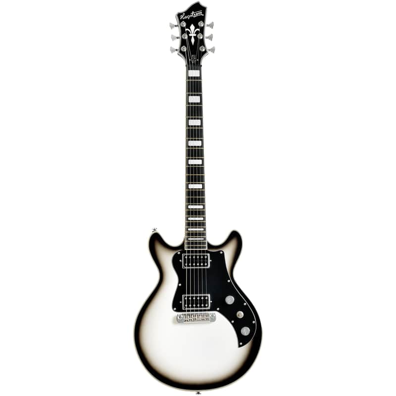 Hagstrom Megin Grey Burst Electric Guitar with Hard Case image 1