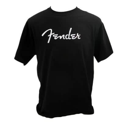 Genuine Fender Guitars Original Logo Tee Men's T-Shirt - BLACK - XXX-Large, 3XL