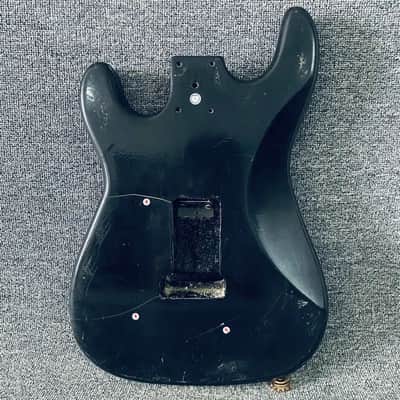 Black HSS Basswood Guitar Strat Style Body image 5