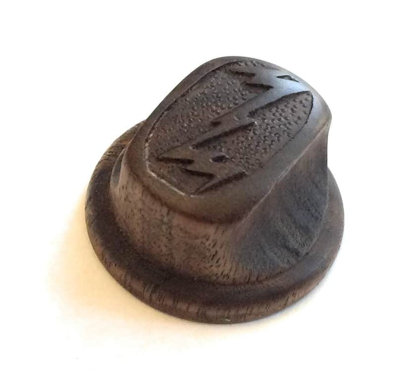 Zenith Motor Drive Tuning Pinch Solid Wood Reproduction Radio Knob - New - Zenith Motor Drive Tuning Pinch Solid Wood Reproduction Radio Knob image 1
