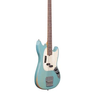Fender JMJ Road Worn Mustang Bass Daphne Blue with Gig Bag image 8