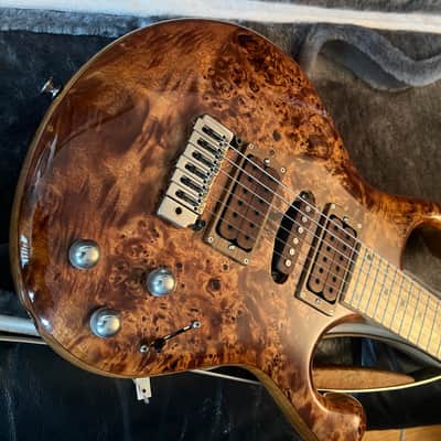 Fibenare Erotic Dalmat  Burl Maple Natural with Wood Pickup Covers Rare! image 13