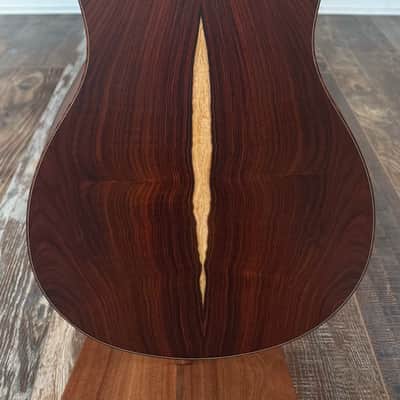 Dowina Cocobola Bona Vida Acoustic Guitar Old Stock Sitka/Cocobolo Parlor Sized with Custom Italian Hardshell Case image 4