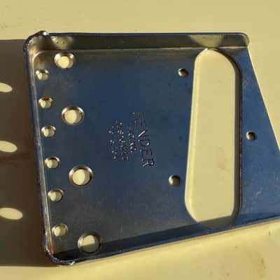 1963 thru 1977 Fender Telecaster Bridge  PAT.PEND. Tele Plate USA  RI  - 60’s 70’s image 12